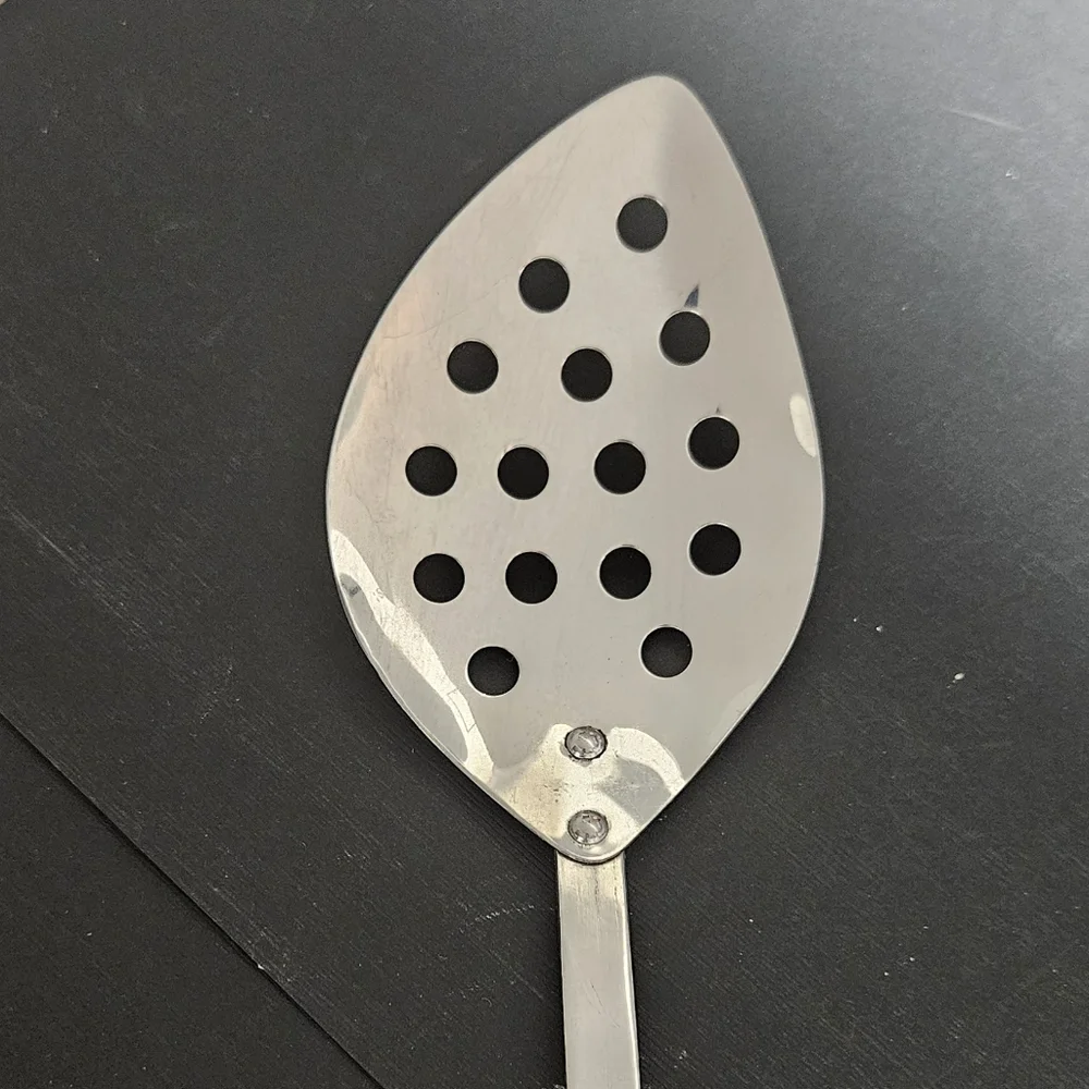 Vintage Stanhome Stainless Slotted Cooking Spoon